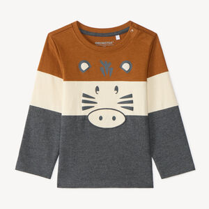 T-shirt manches longues bébé garçon print ludique fantaisie 