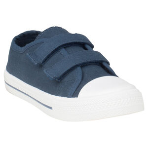 Lage sneakers van linnen met klittenbandsluiting van maat 20 tot 23 