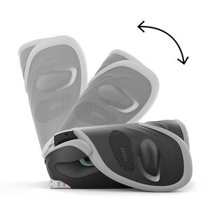 Vouwbare Solution G2 i-Fix autostoel met Plus-stof stone grey 