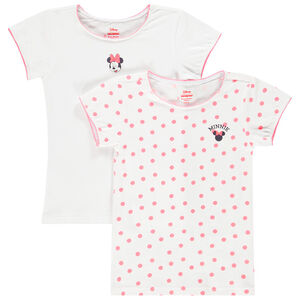 Lot de 2 maillots de corps manches courtes Minnie Disney fille 