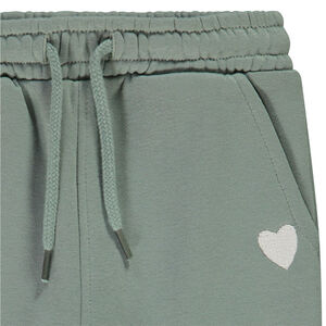 Jogging uni broderie cœur pour bébé fille 