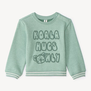 Sweat molleton bébé garçon print relief koala 