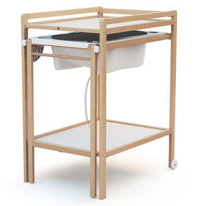 Table à langer coulissante 2 en 1 Tiny avec baignoire intégrée 