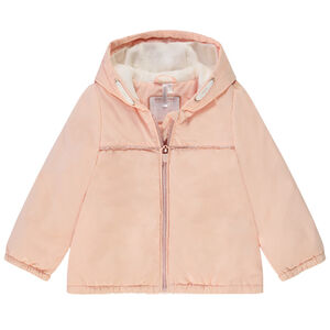 Coupe-vent à capuche effet satiné pour bébé fille 