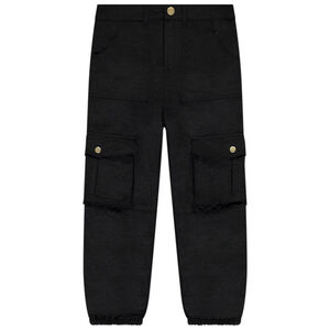 Meisjes cargo broek van stof 