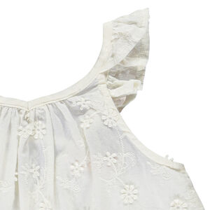 Ensemble 2 pièces avec broderie anglaise pour fille 