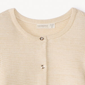 Gilet en tricot fantaisie avec lurex fille 
