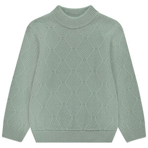 Pull en tricot fantaisie uni pour garçon 