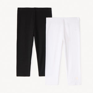 Set van 2 korte leggings met logo-print voor meisjes 