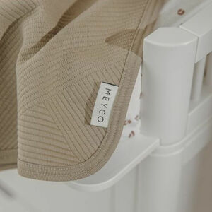 Couverture tricot Jacquard - Pure Taupe - 100x150 cm 