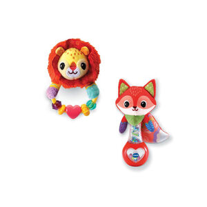 Hochet Malo le renardeau ou Léo le lionceau  