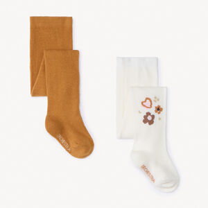 Set van 2 dikke panty’s voor meisjes. 
