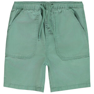 Bermuda uni en toile pour bébé garçon 