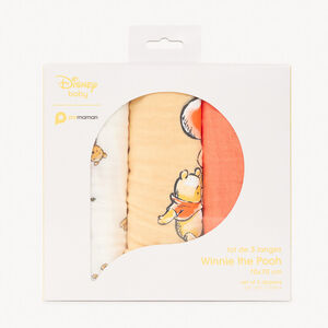 Set van 3 Winnie de Poeh Disney swaddles - 70x70 cm 