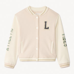 Vest met lange mouwen in teddystijl, geborduurd, meisjes 