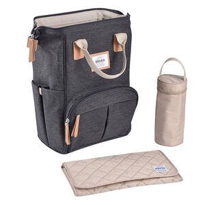 Sac à dos à langer Wellington Gris chiné foncé 