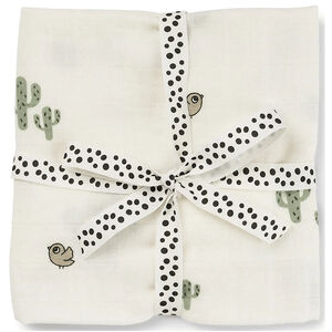 Lange mousseline enveloppante 120x120cm Lalee Sable 