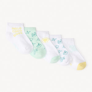 Set van 5 paar korte fantasie sokken voor babyjongen 
