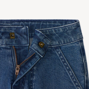Jean droit garçon print en relief Vintage Sport 