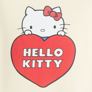Sweatshirt meisje in oversized fleece met Hello Kitty-print 