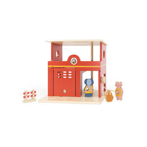 Caserne de pompiers en bois  