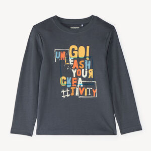 Langarm T-shirt voor jongens met een fantasiedruk 