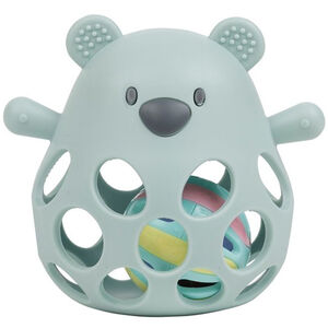 Hochet Ours avec balle - Silicone - Vert Pastel 