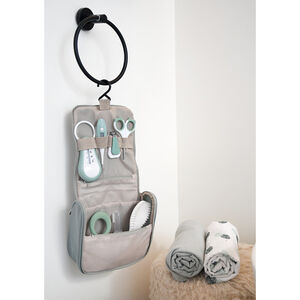 Trousse de toilette nomade 9 accessoires Vert Sauge 