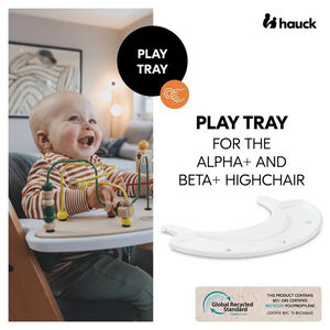 Speelblad Play Tray voor kinderstoel Alpha+ wit 