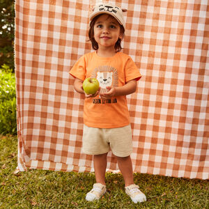 Langarm T-shirt met Leeuwprint voor babyjongen 