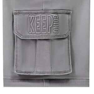 Bermuda jeans effect met opgestikte zak voor jongen 