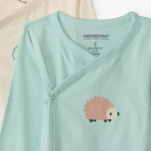 Set van 5 fantasievolle bodies met lange mouwen voor babyjongens met verschillende sluitingen volgens leeftijd 