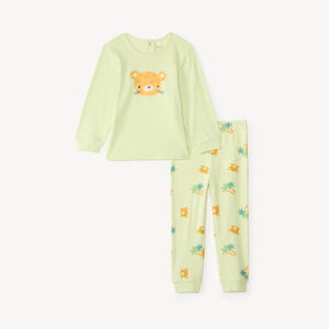 Langzaam 2-delig pyjama set met dierenprint voor babyjongen 