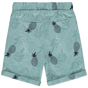 Bermuda fleece met ananasprint voor jongen 