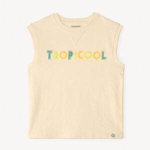 Débardeur en jersey broderie effet bouclettes pour garçon 