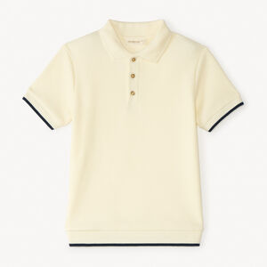Polo manches courtes bicolore pour garçon.  