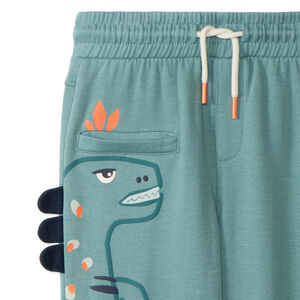 Joggingbroek van fleece met speels dierenpatroon voor jongens 