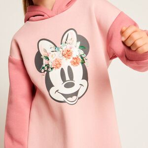 Robe à capuche en molleton Minnie Disney pour fille 