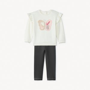 Joggingset met vlinderpatroon voor babymeisjes 