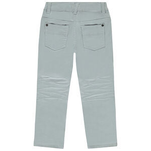 Pantalon slim uni effet crinkle garçon 