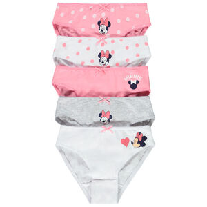 Lot de 5 culottes en jersey Minnie Disney fille 