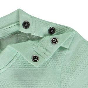 T-shirt met korte mouwen effen textuur voor baby jongen 