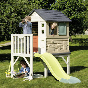 Huis op palen Smoby met glijbaan voor kinderen vanaf 2 jaar 