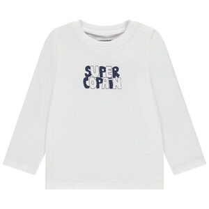 T-shirt manches longues print "Super Copain" pour bébé garçon 