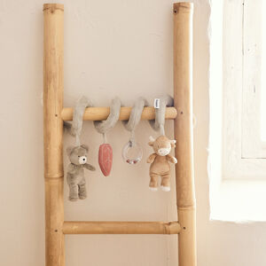 activiteitenspiraal in fluweel Fluffy & Orso groen 