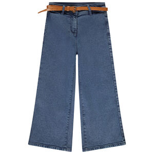 Jeans met een losse pasvorm en riem voor meisjes 