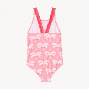 Maillot de bain 1 pièce imprimé palmiers fille 