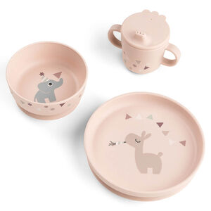 Coffret Repas Foodie avec ventouse Celebration Rose 