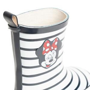 Regenlaarzen met strepen en Minnie Disney print voor meisjes 