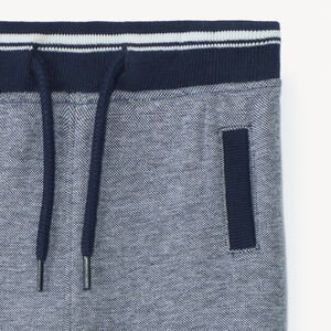 Jogging in piquéstof met gemêleerd effect voor babyjongens 